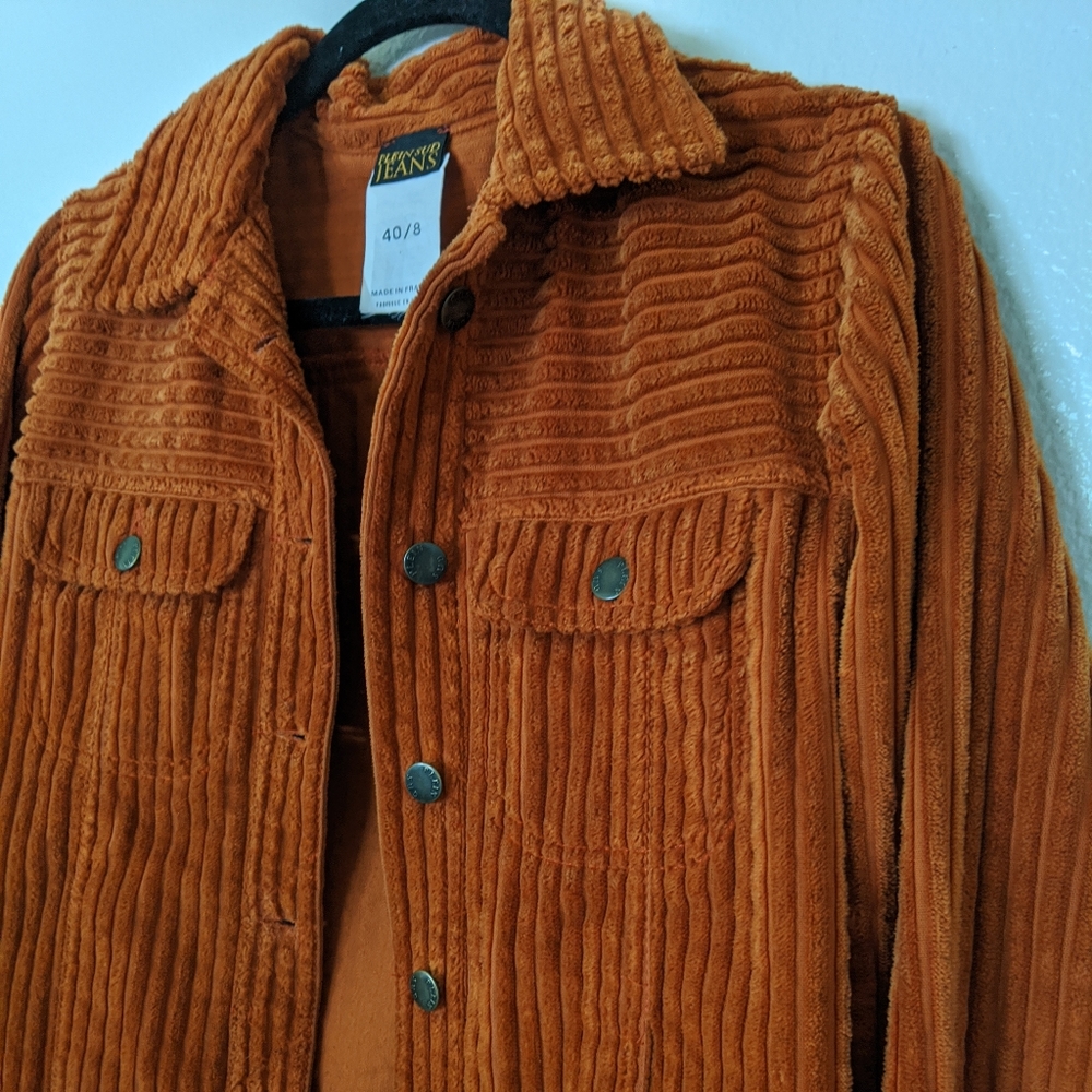 Plein Sud Jean Corduroy Jacket (Burnt Orange)